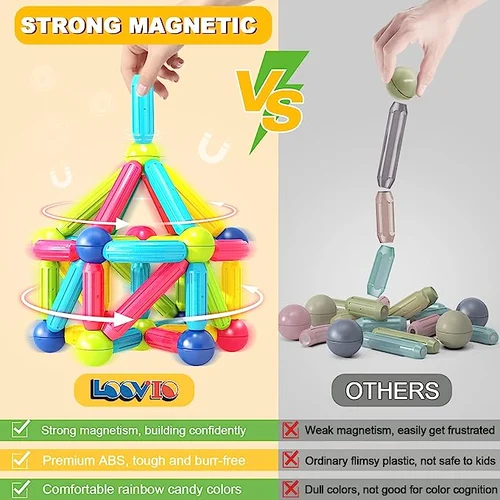 Magnetic Sticks Building Blocks For Kids Early Development-Festivesl