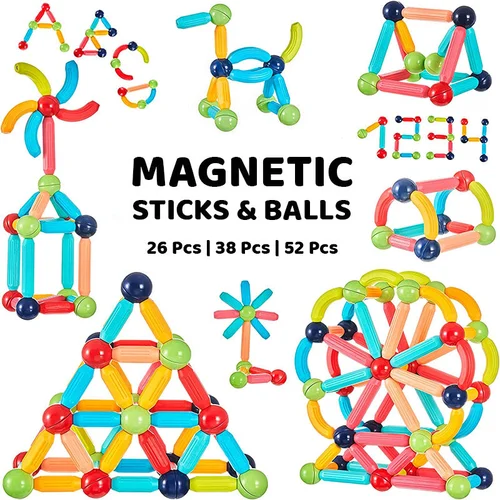 Magnetic Sticks Building Blocks For Kids Early Development-Festivesl