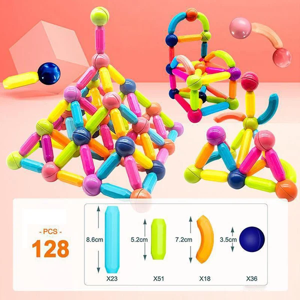 Magnetic Sticks Building Blocks For Kids Early Development-Festivesl