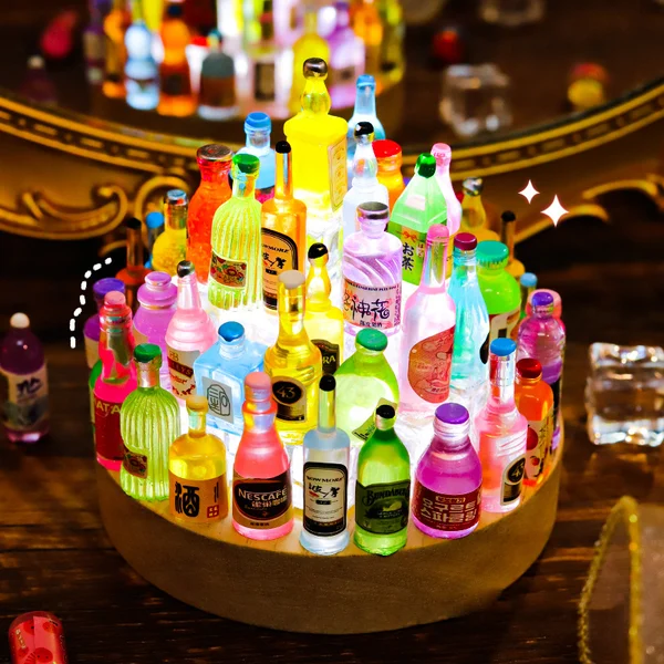 ✨Creative glowing decoration✨-Resin wine bottle bar🍻-Festivesl
