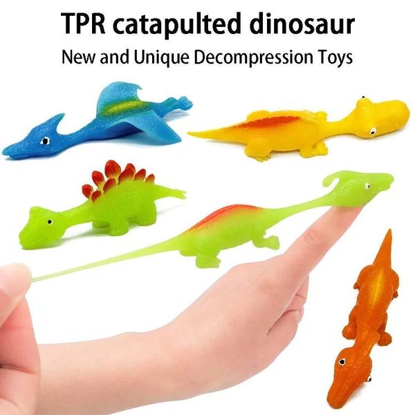 (🌲EARLY CHRISTMAS SALE - 47% OFF) 🎁Slingshot Dinosaur Finger Toys, BUY 5 GET 3 FREE🔥-Festivesl