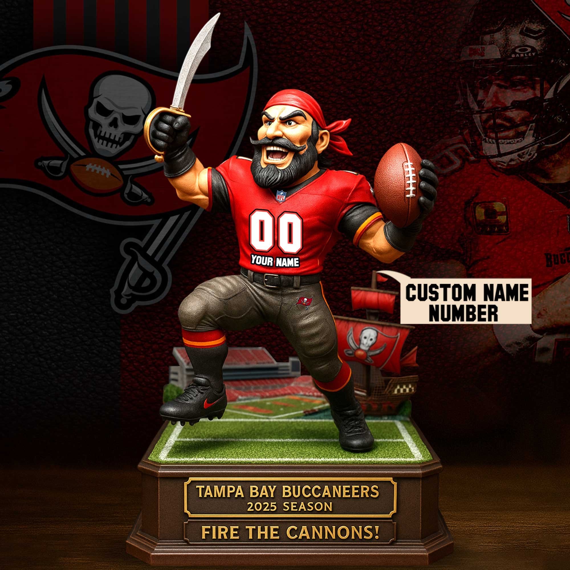 Full Premium NFL X Figure Acrylic Plaque - Best Gifts For Fans-Festivesl