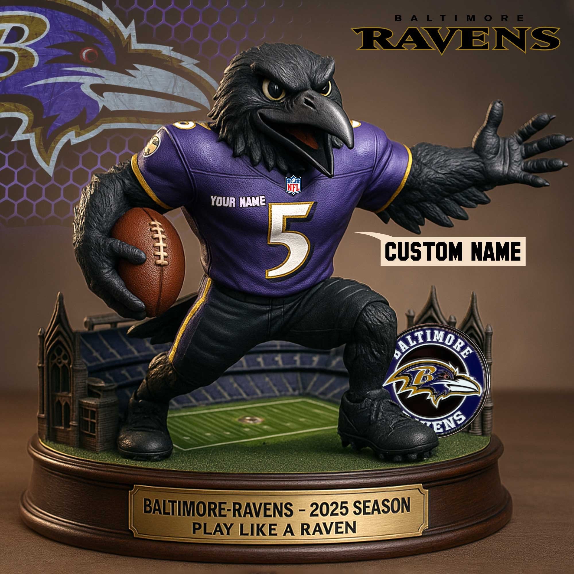 Full Premium NFL X Figure Acrylic Plaque - Best Gifts For Fans-Festivesl