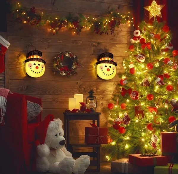 ⛄Snowman Porch Light Covers-Festivesl