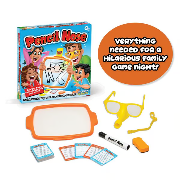 🖌️🎨Pencil Nose Family Drawing Game | Ages 8 to Adult - Spark Creativity. Connect & Play