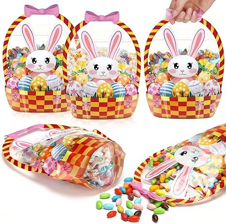 🔥Last Day 50% OFF - Fuutreo 50 Pcs/100PCS Halloween Favor Bags Transparent Pumpkin Sealed Pouches🍬