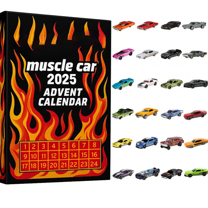 Hot Wheels Muscle Toy Car Advent Calendar