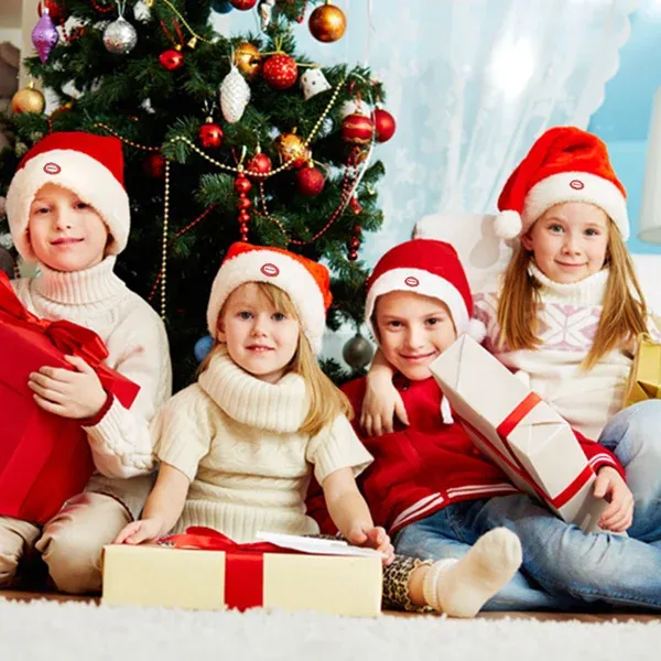 🎅Electric Christmas Hat 🔔 This Santa hat can sing and dance!🎵-Festivesl