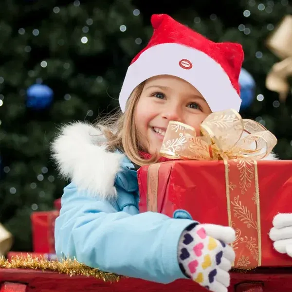🎅Electric Christmas Hat 🔔 This Santa hat can sing and dance!🎵-Festivesl