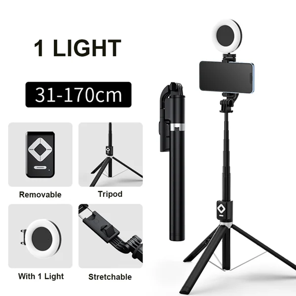 🔥Hot Sale 40% OFF🔥New 6 in 1 Bluetooth Selfie Stick-Festivesl