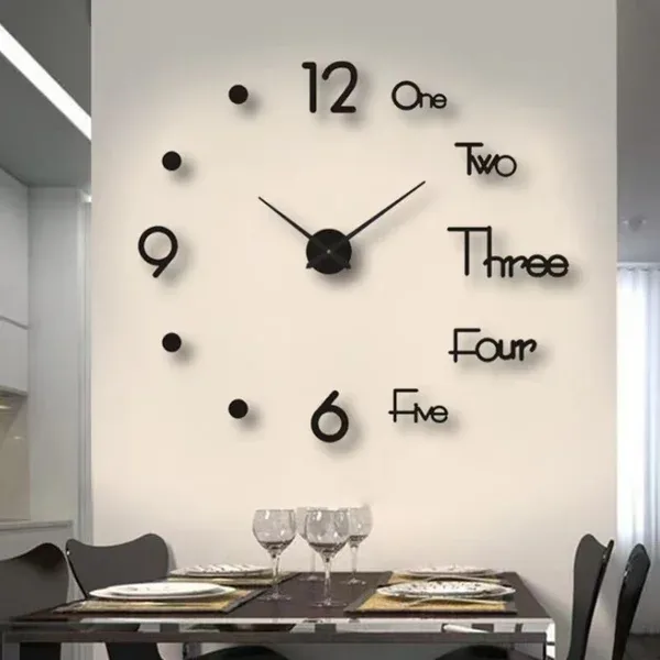 🔥Summer Hot Sale - 48% OFF 🔥MODERN DIY PUNCH-FREE WALL CLOCK-Festivesl