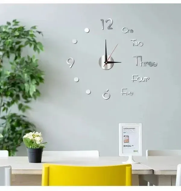 🔥Summer Hot Sale - 48% OFF 🔥MODERN DIY PUNCH-FREE WALL CLOCK-Festivesl