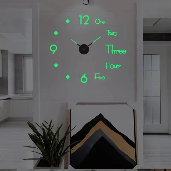 🔥Summer Hot Sale - 48% OFF 🔥MODERN DIY PUNCH-FREE WALL CLOCK-Festivesl