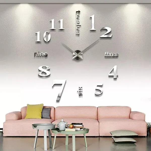 🔥Summer Hot Sale - 48% OFF 🔥MODERN DIY PUNCH-FREE WALL CLOCK-Festivesl