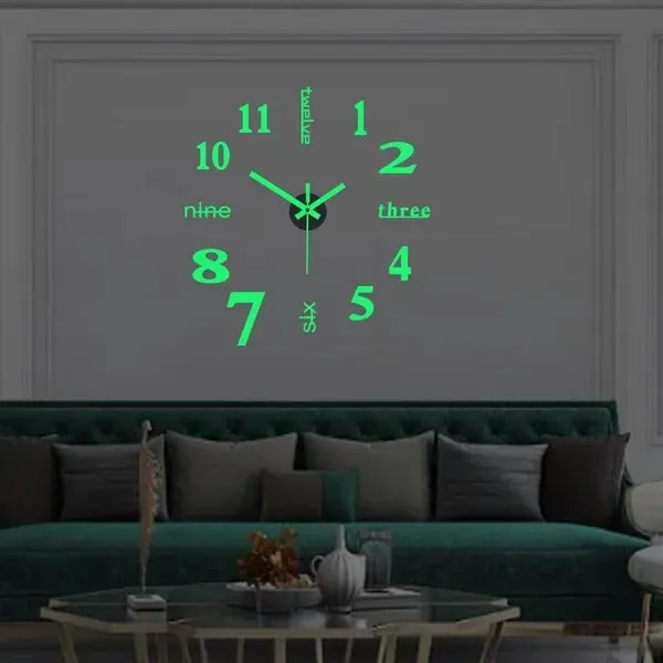🔥Summer Hot Sale - 48% OFF 🔥MODERN DIY PUNCH-FREE WALL CLOCK-Festivesl