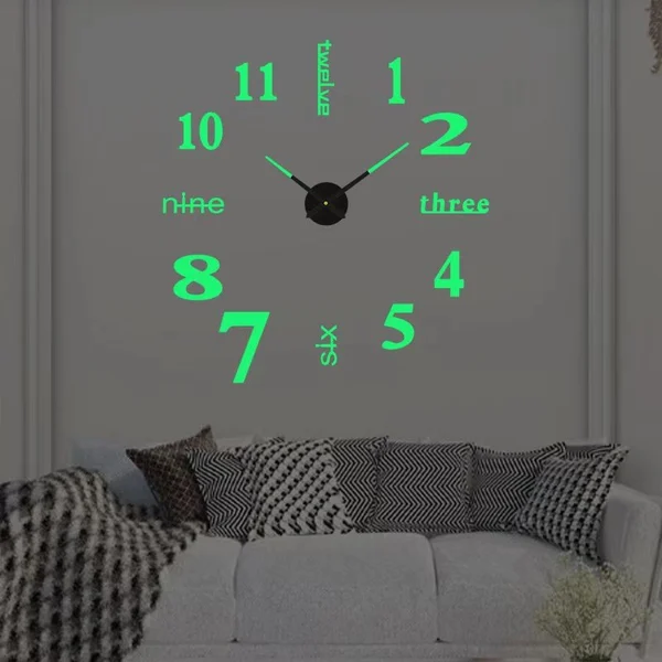 🔥Summer Hot Sale - 48% OFF 🔥MODERN DIY PUNCH-FREE WALL CLOCK-Festivesl