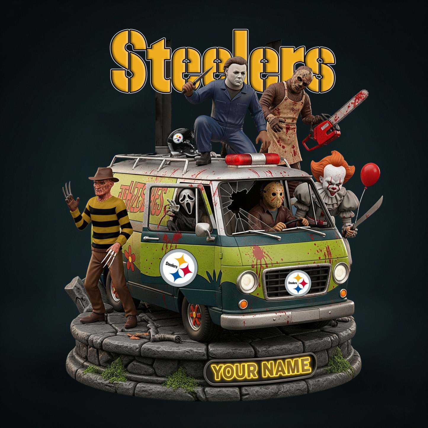 NFL Horror Personalized Acrylic Block Plaque Halloween Gift For Fan - Limited Edition-Festivesl