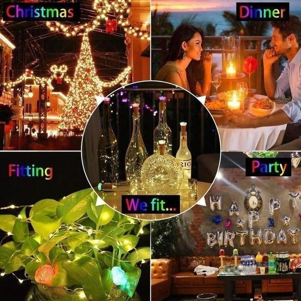(HOT SALE NOW-50% OFF) BOTTLE LIGHTS ( Battery Included - Replaceable )(Buy 10 Extra 15%OFF)-Festivesl