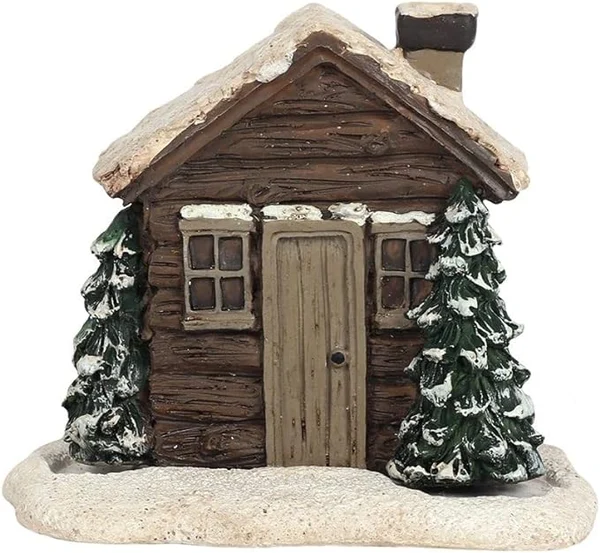 🏠🎄Log Cabin Snowy Winter Incense Cone Burner-Festivesl
