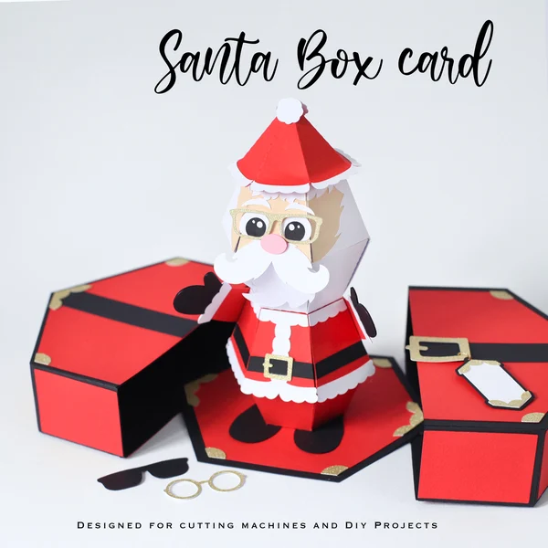 🎅Hot Sale--🥳3D Santa Claus Prank Pop-up Box card🎁-Festivesl