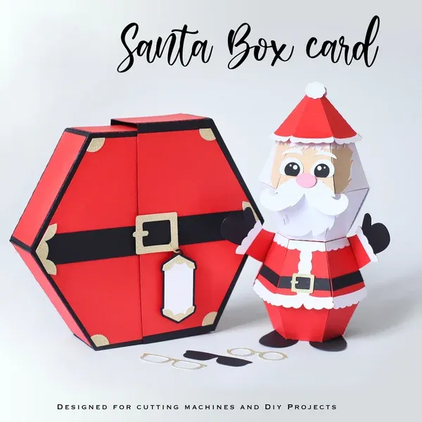 🎅Hot Sale--🥳3D Santa Claus Prank Pop-up Box card🎁-Festivesl