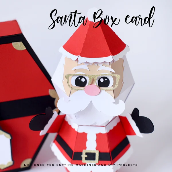 🎅Hot Sale--🥳3D Santa Claus Prank Pop-up Box card🎁-Festivesl