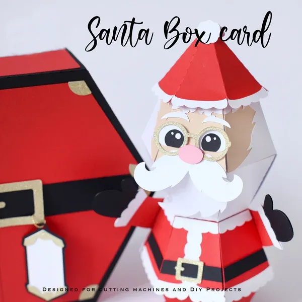 🎅Hot Sale--🥳3D Santa Claus Prank Pop-up Box card🎁-Festivesl