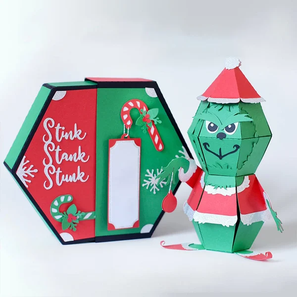 🎅Hot Sale--🥳3D Santa Claus Prank Pop-up Box card🎁-Festivesl