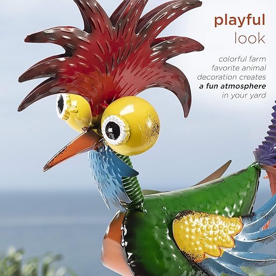 Funny garden rooster statue🐓-Festivesl