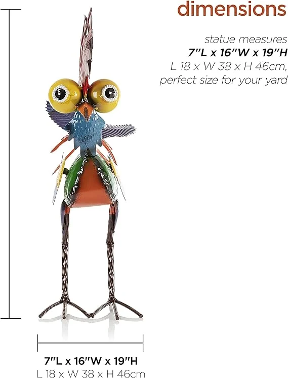 Funny garden rooster statue🐓-Festivesl