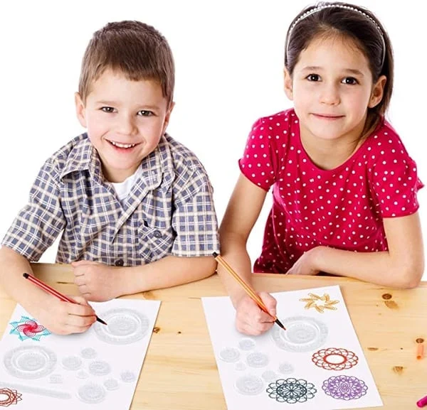 🎅Christmas Hot Sale 49% OFF - Spiral Art Clear Gear Geometric Ruler(22PCS) - Buy 2 Get 1 Free NOW-Festivesl