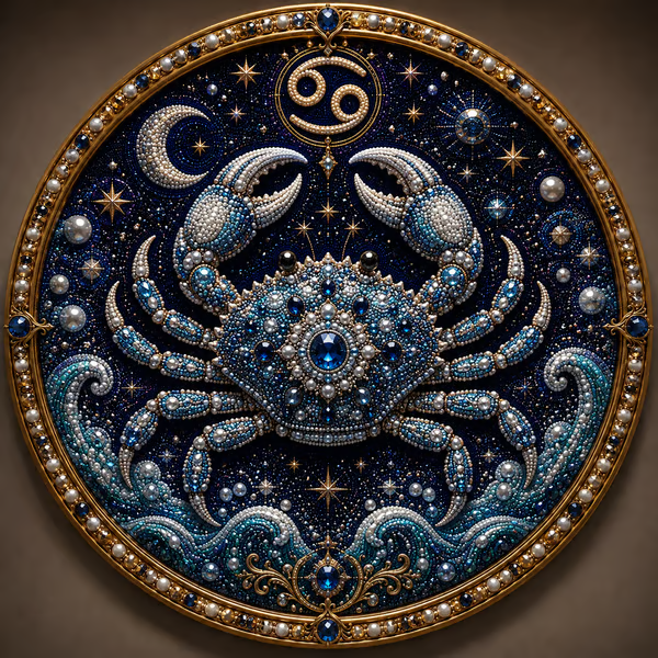 🔥 LAST DAY 49% OFF – ✨ Premium 3D Pearl 12 Zodiac Signs Art Kit | Luxury Flocked Canvas with Scratch-Resistant Non-Fading Pearl Beads DIY Handmade Astrology Decor ♈🌙💎