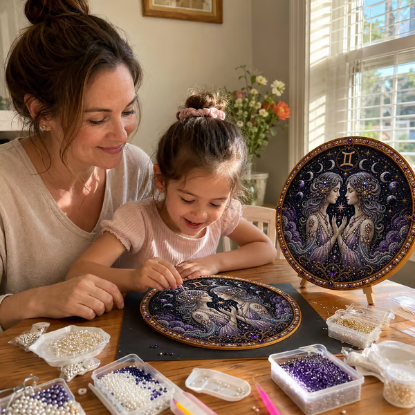 🔥 LAST DAY 49% OFF – ✨ Premium 3D Pearl 12 Zodiac Signs Art Kit | Luxury Flocked Canvas with Scratch-Resistant Non-Fading Pearl Beads DIY Handmade Astrology Decor ♈🌙💎-Festivesl