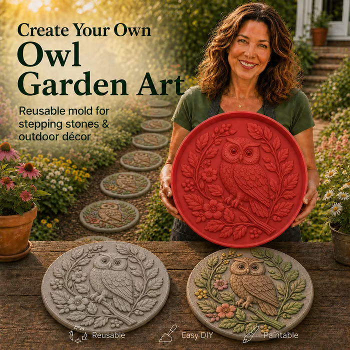 💥 LAST DAY 49% OFF - 🐦 Hummingbird Garden Art Stepping Stone Mold