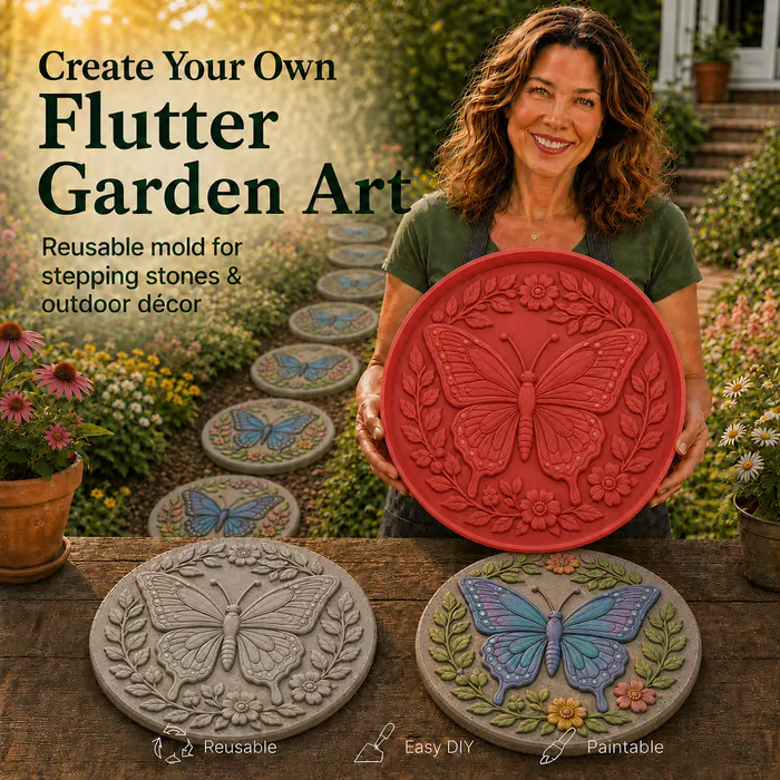 💥 LAST DAY 49% OFF - 🐦 Hummingbird Garden Art Stepping Stone Mold