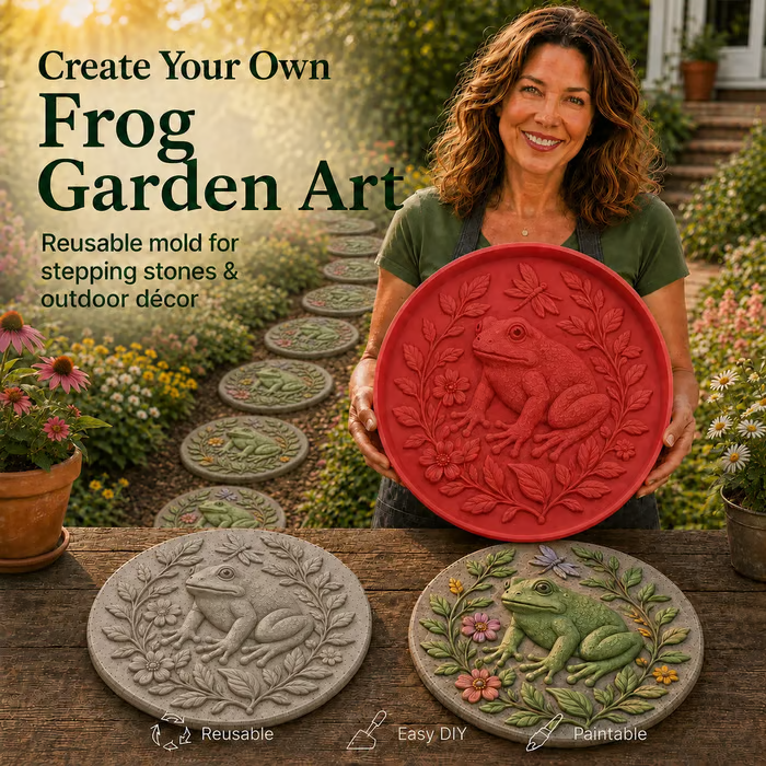 💥 LAST DAY 49% OFF - 🐦 Hummingbird Garden Art Stepping Stone Mold