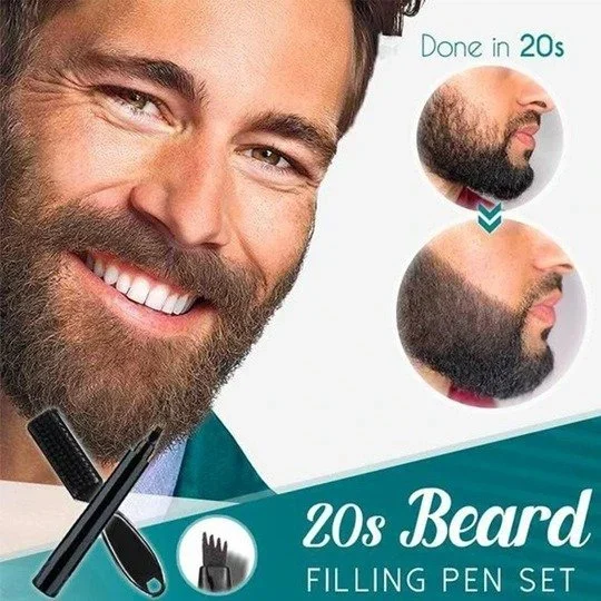 Last Day 49% OFF--Waterproof Beard Filling Pen Kit-Festivesl