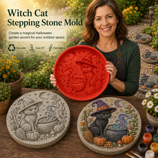 💥 LAST DAY 49% OFF - 🌻 Reusable Sunflower Stepping Stone Mold
