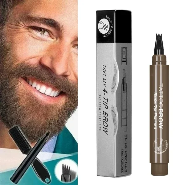 Last Day 49% OFF--Waterproof Beard Filling Pen Kit-Festivesl