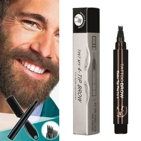 Last Day 49% OFF--Waterproof Beard Filling Pen Kit-Festivesl