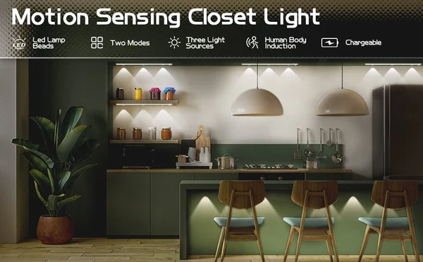 🔥LAST DAY 47% OFF💡THREE color temperature led motion sensor cabinet light-Festivesl