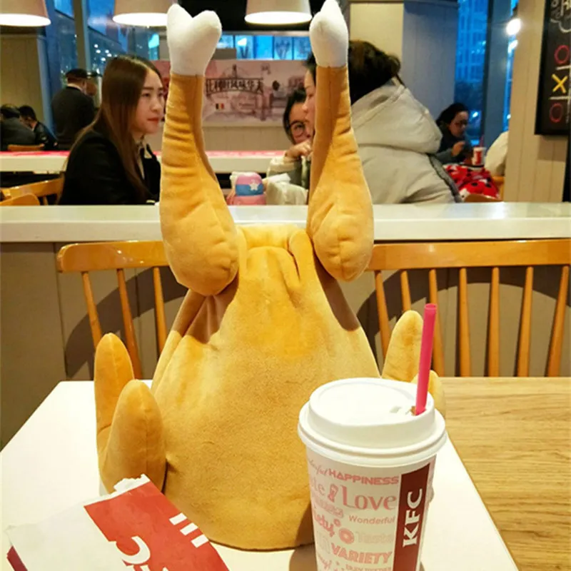 🍗Roast Chicken Hat - Quirky Gift - Moveable Leg-Festivesl