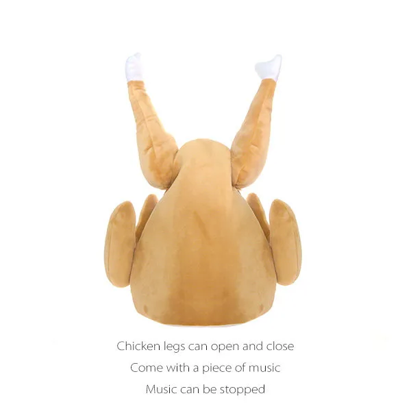 🍗Roast Chicken Hat - Quirky Gift - Moveable Leg-Festivesl