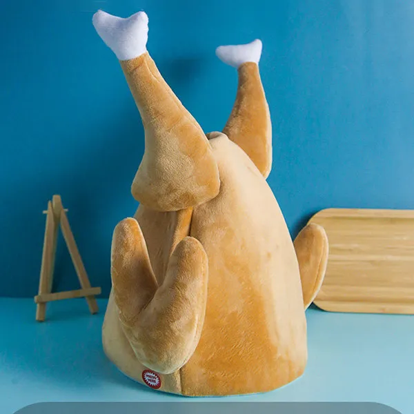 🍗Roast Chicken Hat - Quirky Gift - Moveable Leg-Festivesl
