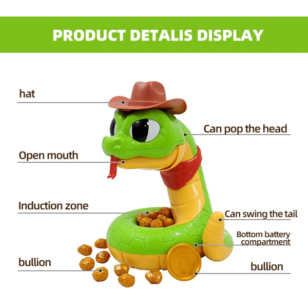 (🔥🎁2023-Christmas Hot Sale🎁49% Off) Electric tricky and scary rattlesnake toy-Festivesl