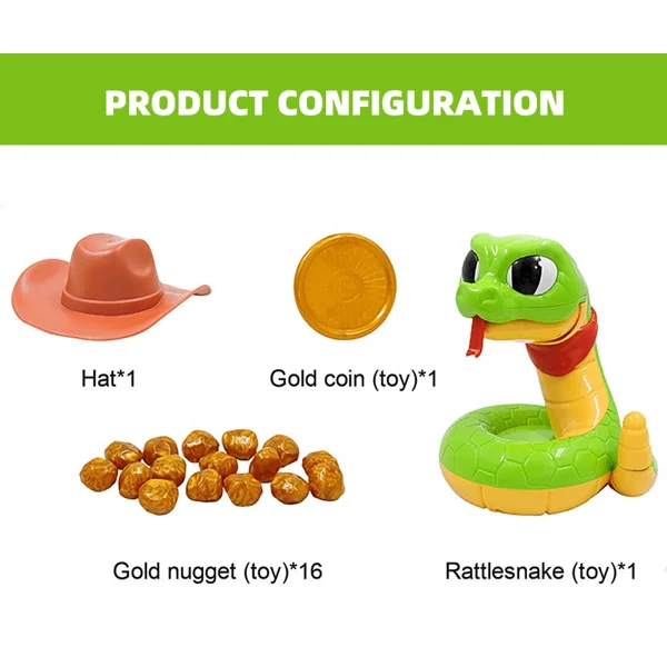 (🔥🎁2023-Christmas Hot Sale🎁49% Off) Electric tricky and scary rattlesnake toy-Festivesl