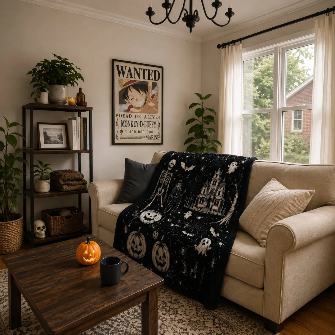 🔥Last Day 49% OFF - 🎃👻Trick Or Trace Halloween Coloring Blanket🎨(📦Buy 2 Free Shipping)