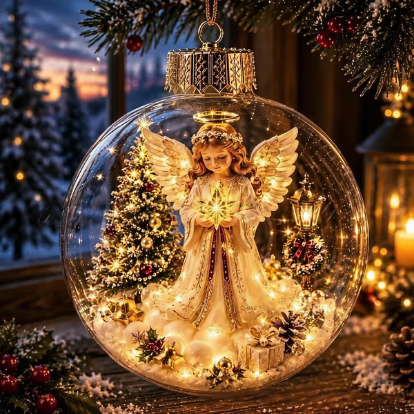 🔥LAST DAY 50% OFF - 🎄Glowing Christmas Diorama Ornament – A Tiny Winter World in Your Hands