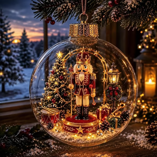 🔥LAST DAY 50% OFF - 🎄Glowing Christmas Diorama Ornament – A Tiny Winter World in Your Hands