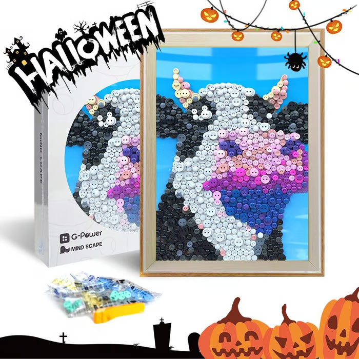 🔥LAST DAY 50% OFF✨Crafted by Hand-🎨DIY Button Art Painting Kit